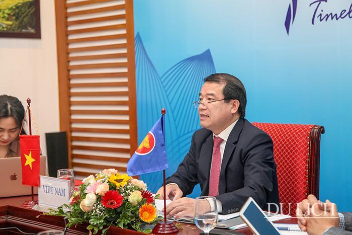 Phó Tổng cục trưởng TCDL Hà Văn Siêu phát biểu tại hội nghị